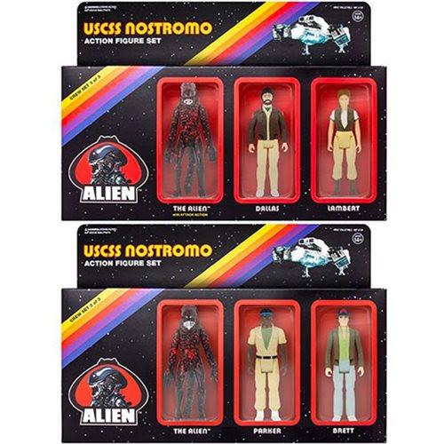 Alien USCSS Nostromo 3 3/4-Inch ReAction Figure 3-Pack Bundle of 2 Alien USCSS Nostromo 3 3/4-Inch ReAction Figure 3-Pack Bundle of 2