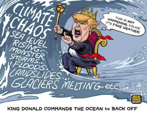 King Donald Commands the Ocean to Back Off
