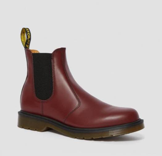 vegan 2976 chelsea boots cherry