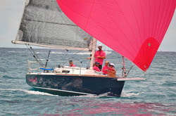 J/92 sailing off Palm Beach, Florida