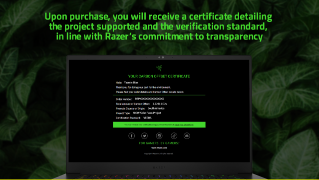 RAZER PRESENTA RESTORIFY, UNA SOLUCIÓN RASTREABLE DE PAGO NEUTRO DE CARBONO 5 Image