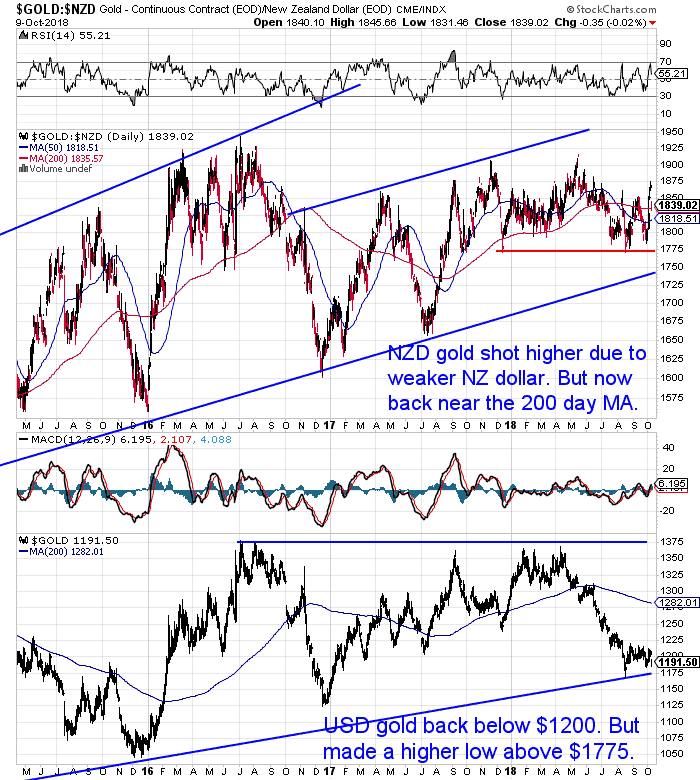 NZ Dollar Gold Chart NZ Dollar Gold Chart