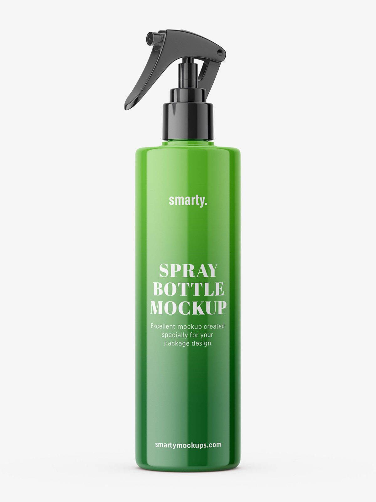 Spray bottle mockup / Glossy Smarty Mockups