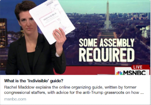 Rachel Maddow: What is the 'Indivisible' Guide? Rachel Maddow: What is the 'Indivisible' Guide?