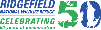 Ridgefield National Wildlife Refuge 50 year celebration logo