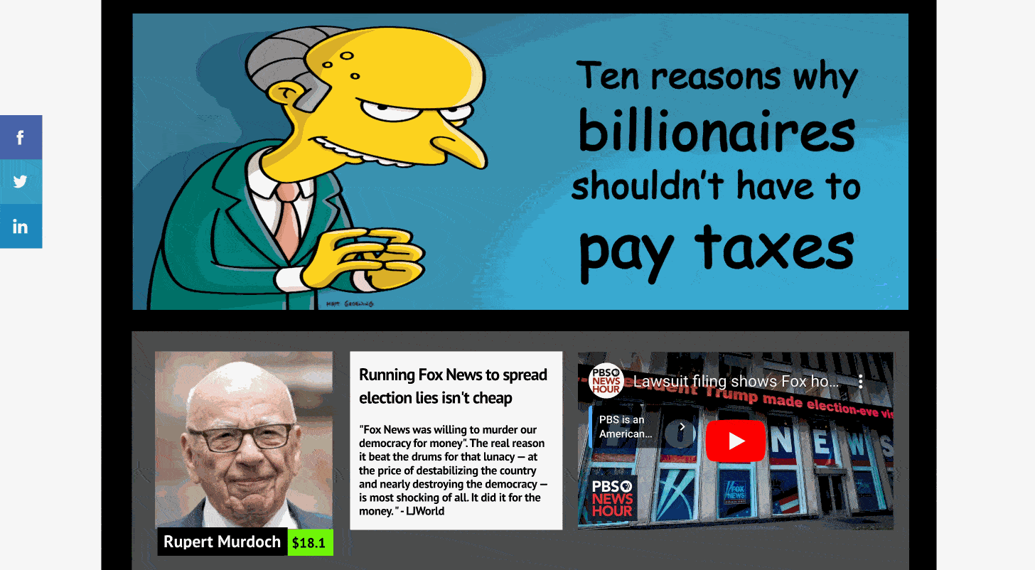 Ten reasons why billionaires should not have to pay taxes