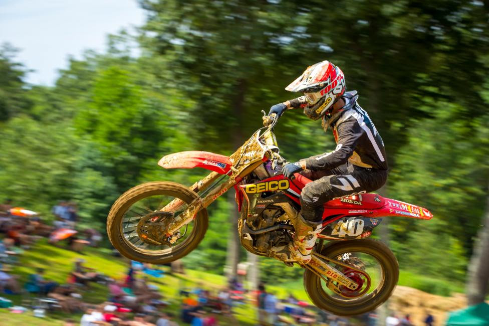 It was a battle of the GEICO Honda's in Moto 2 as Chase Sexton finished second overall (7-2).