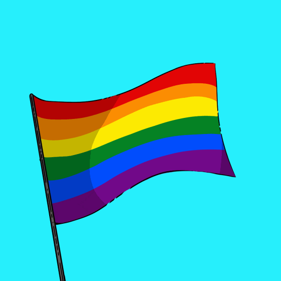 GIF of the LGBTQ+ flag