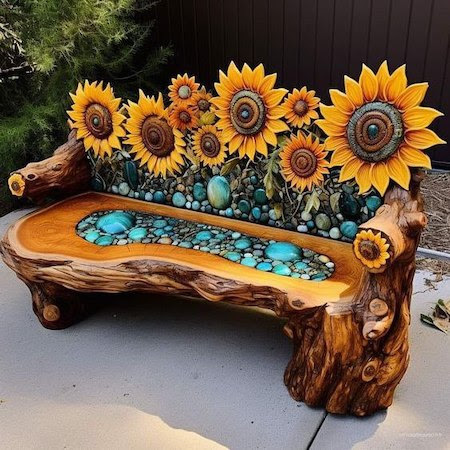 Sunflower-Bench-Turquoise