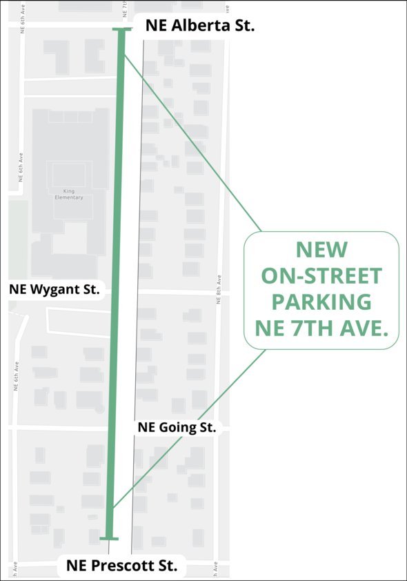 Lloyd to Woodlawn: NE 7th Avenue Parking Changes