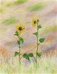 "Sunflowers in the Painted Hills" - Posted on Saturday, February 21, 2015 by Rebecca Prough