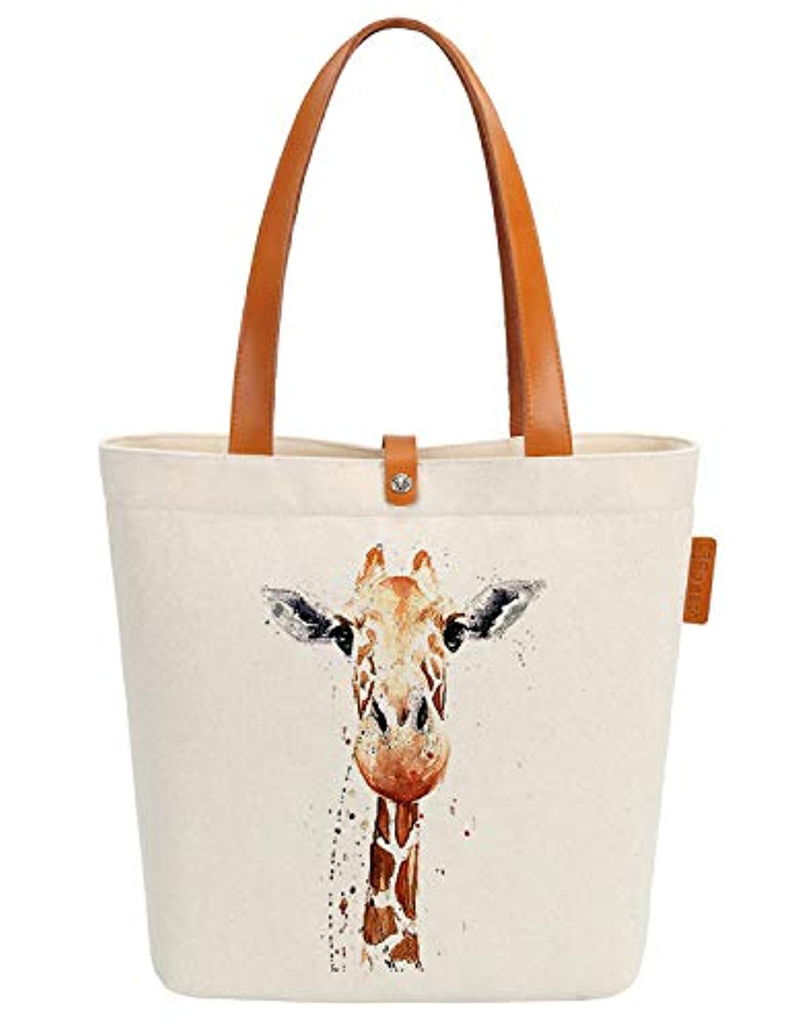 Image of Gift Bag Giraffe Art Canvas & Beach Tote Bag