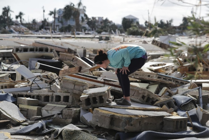 Sức tàn phá của bão Michael khi quét qua Florida