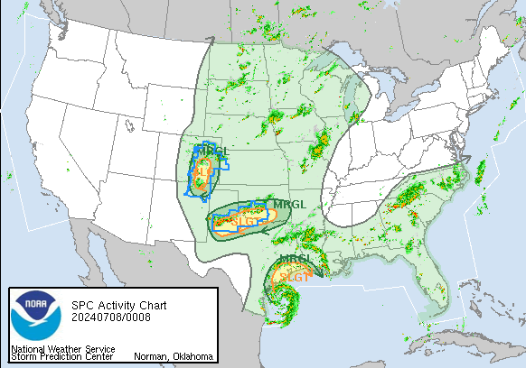 Current Convective Outlook and Watches and Radar