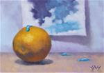 Orange with Blue Paint - Posted on Thursday, December 11, 2014 by Joseph PfeifferHerbert