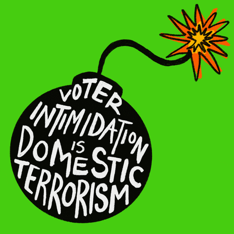 Voter intimidation is domestic terrorism