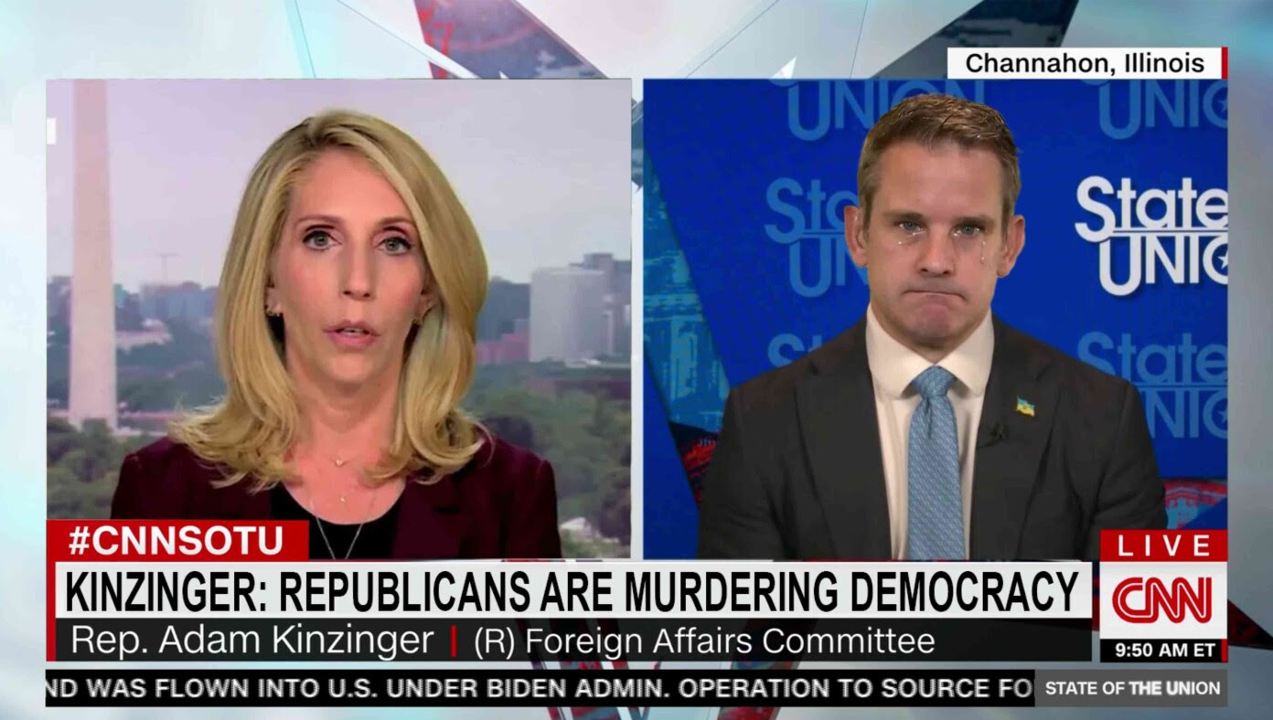 CNN Forced To Cut To Commercial As New Political Commentator Adam Kinzinger Crying Again