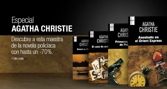Las novelas más populares de Agatha Christie con descuentos de hasta un 70% en la Tienda Kindle.