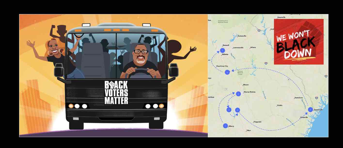 BLACK VOTERS MATTER bus tour gets-out-the-vote
