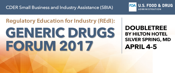 CDER SBIA Generic Drugs Forum