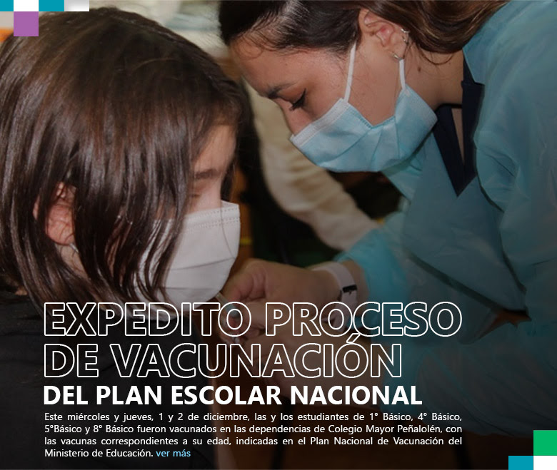 Expedito proceso de vacunación del Plan Escolar Nacional