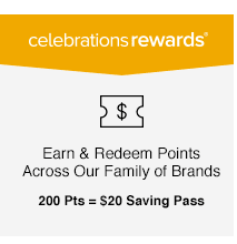 Celebrations Rewards: Earn Points
