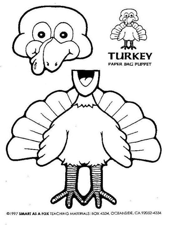 Turkey bag pupet Paper bag puppets, Thanksgiving kindergarten