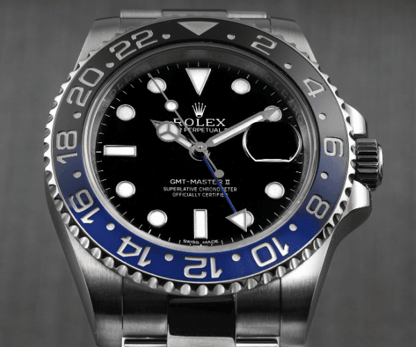 Rolex GMT Master II Black Blue Batman Steel Watch