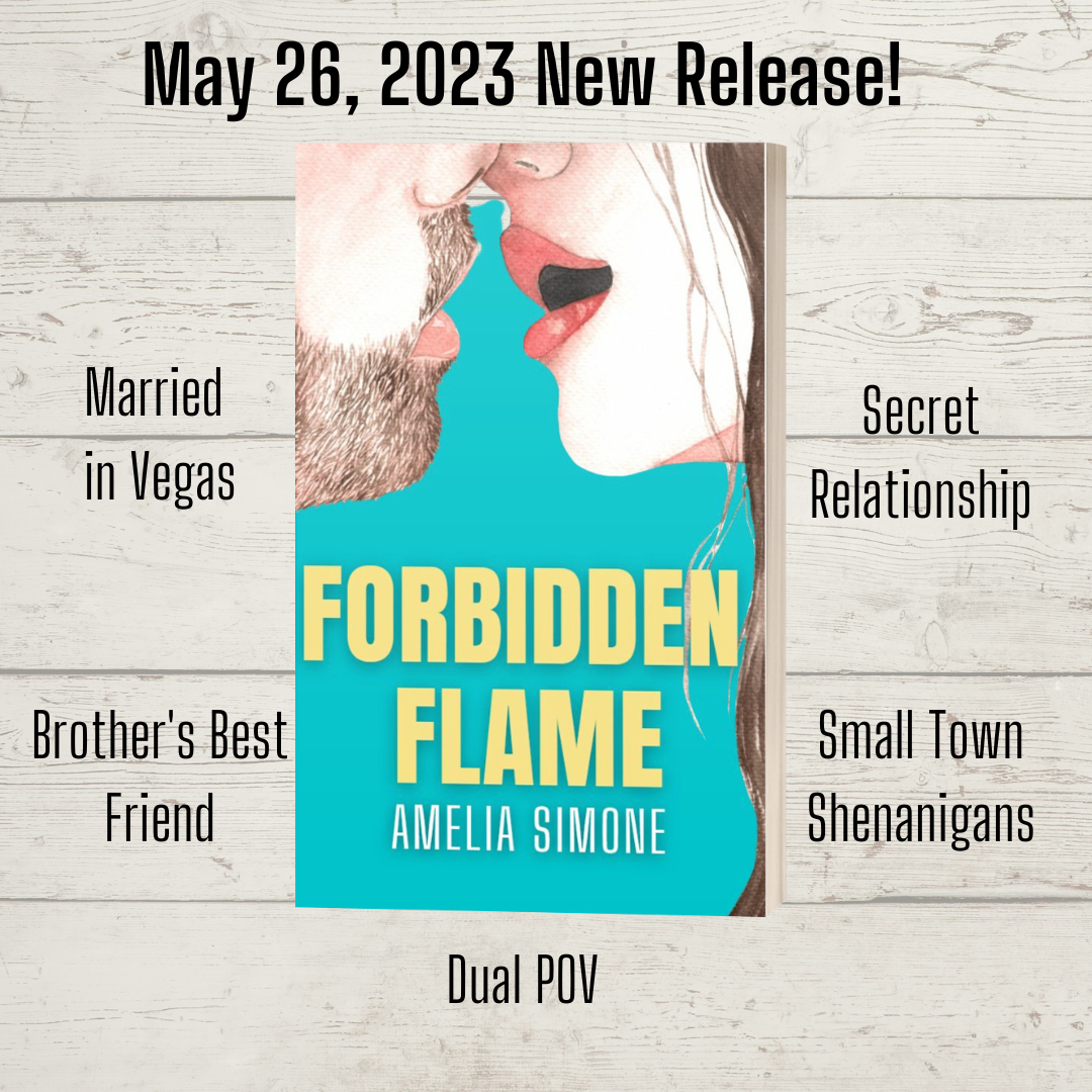 Forbidden Flame cover image of two people almost kissing