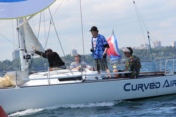 J/27 Curved Air winning North Americans