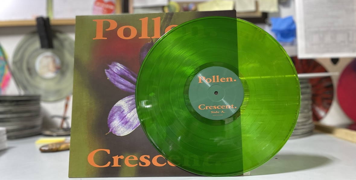 Pollen Crescent Vinyl LP Leaf Green front