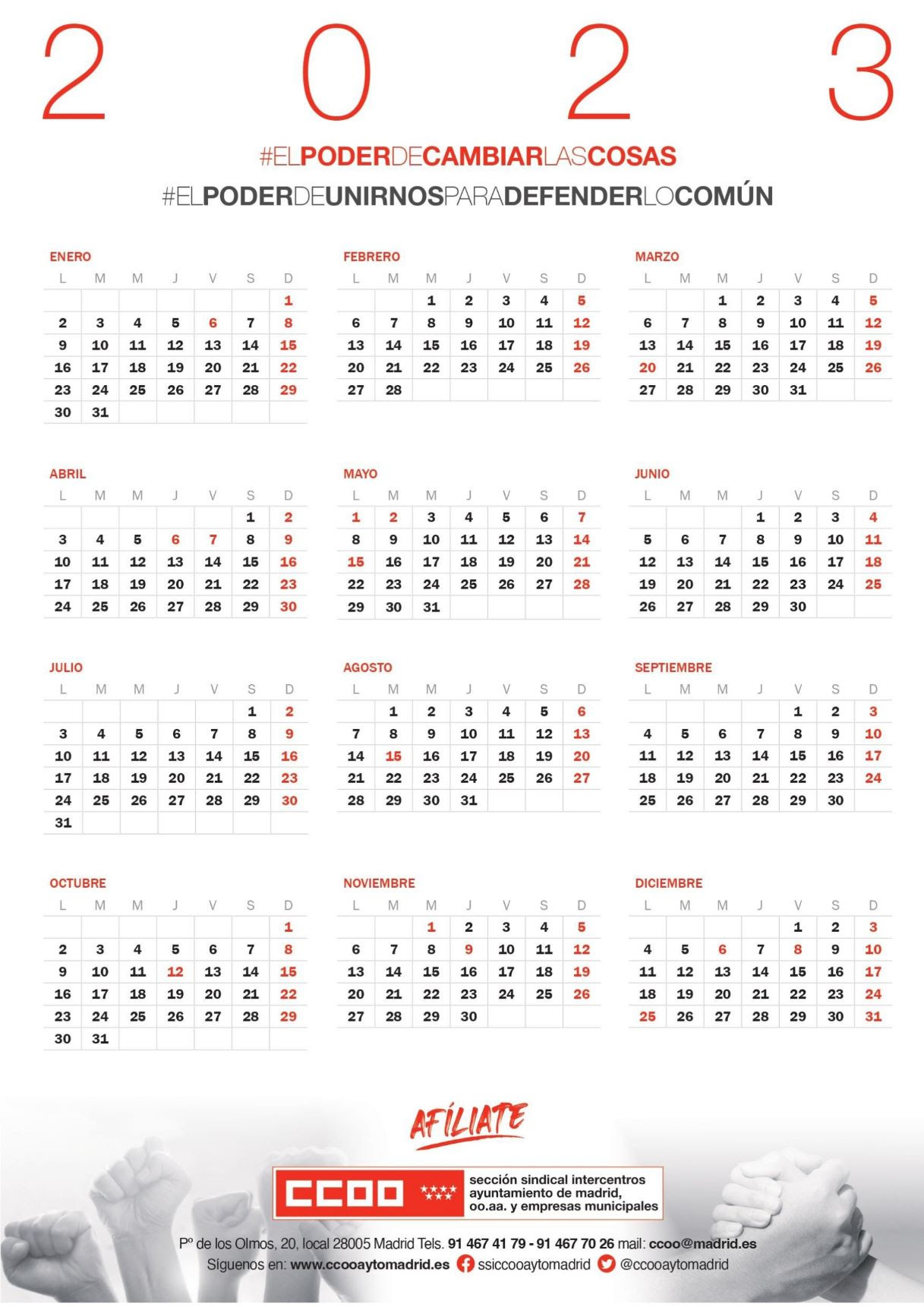 Calendario 2023 web
