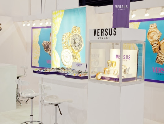 Versus Versace Booth at WWD Magic