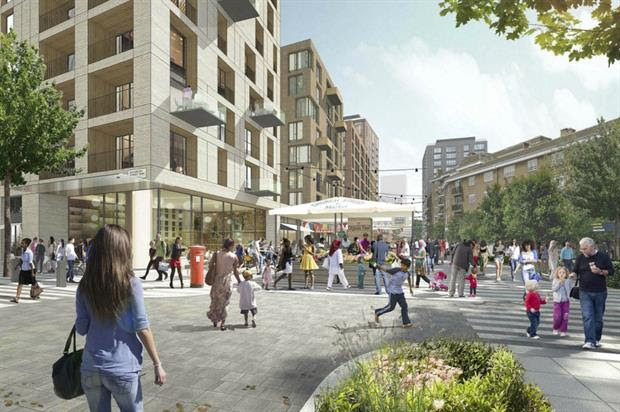 CGI showing increased public realm in Church Street area of Westminster. Image: Westminster City Council