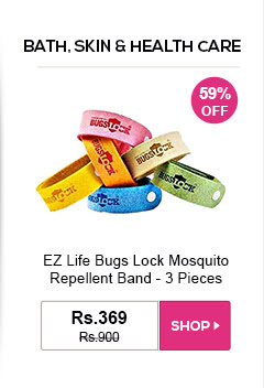 BATH, SKIN & HEALTH CARE - EZ Life Bugs Lock Mosquito Repellent Band - 3 Pieces