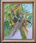 Palm Tree at the Beach 8x10" - Posted on Saturday, March 21, 2015 by Mary Pyche