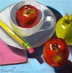 Apples with pencil - Posted on Friday, January 30, 2015 by Dipali Rabadiya