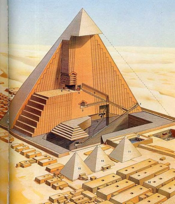 Cutaway Section of Pyramid