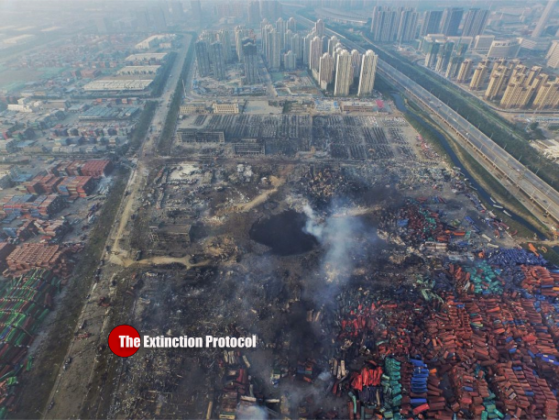 Rain on China blast city raises pollution and contamination fears – ground water poisoned  China-blast
