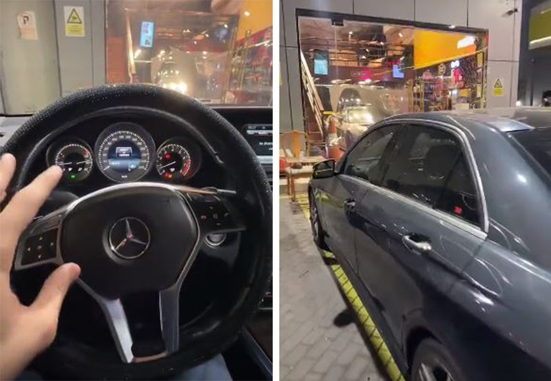 شاهد مواطن يوثق شراء سيارة مرسيدس مستعملة من دبي.. وعند استخدامها اكتشف مفاجأة صادمة