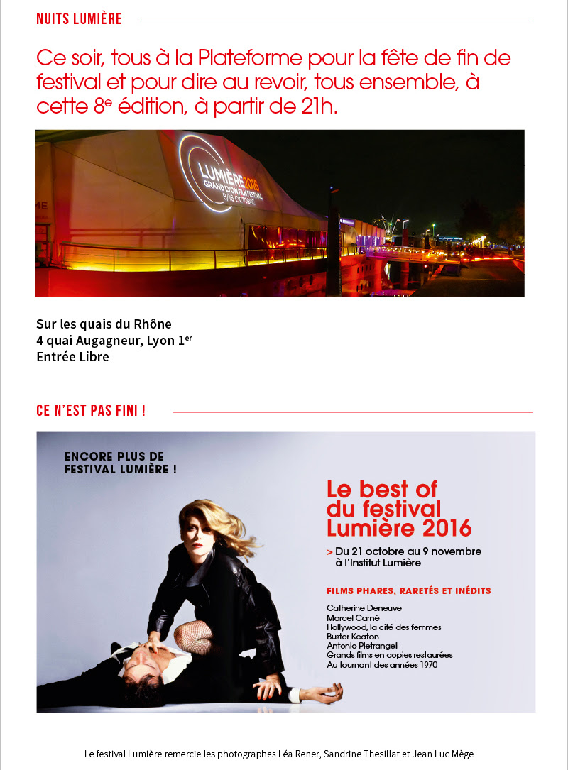 Festival Lumière 2016 - jour 9