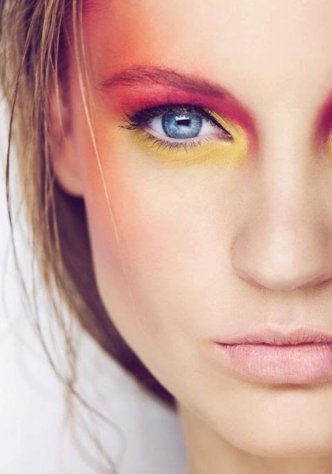 color blocking spring makeup trend