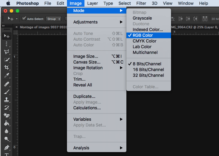When Saving I M Not Getting All The Image Formats As Options
