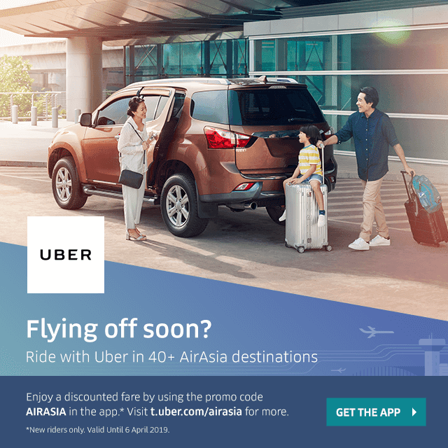 Flying off soon? Ride with Uber in 40+ AirAsia destinations!
