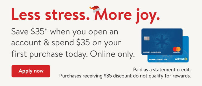 Walmart Credit Card special offer. Apply now.