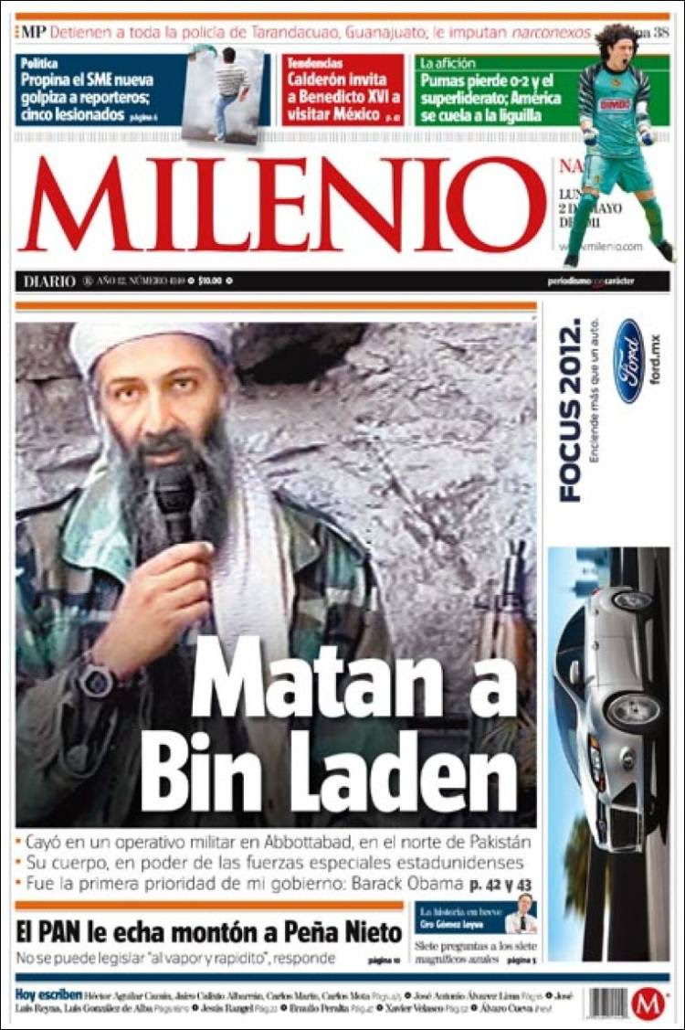 Portada de Milenio (México)