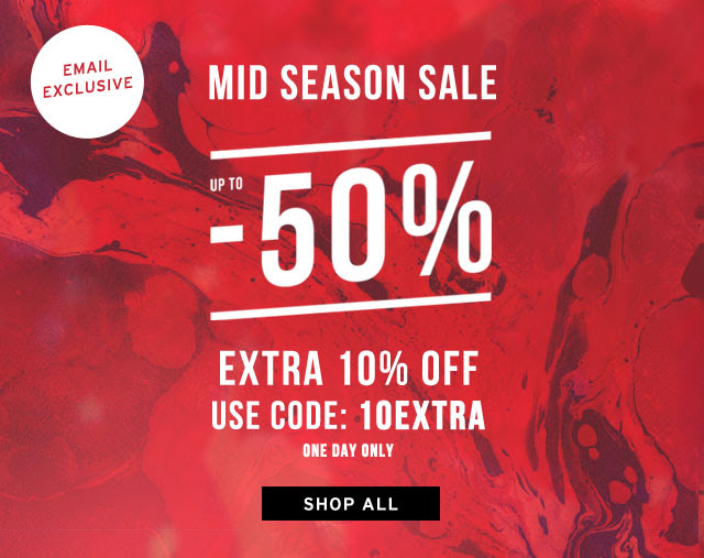 50% off sale + 10% off sale