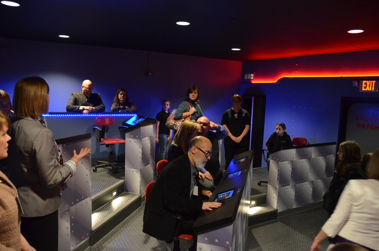 A delegation of executives from the Smithsonian visits the IKS Titan