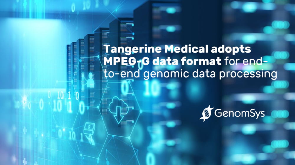 Tangerine Medical adopts MPEG-G data format for end-to-end genomic data processing 