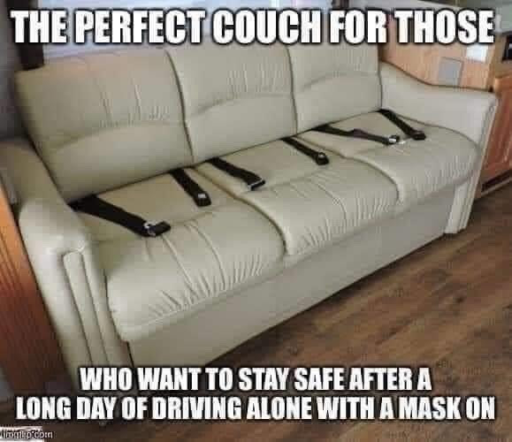 corona mask couch